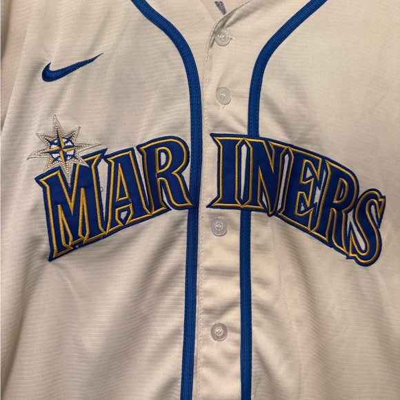 Cream Seattle Mariners Rodriguez Jersey - XXL - Picture 3 of 4